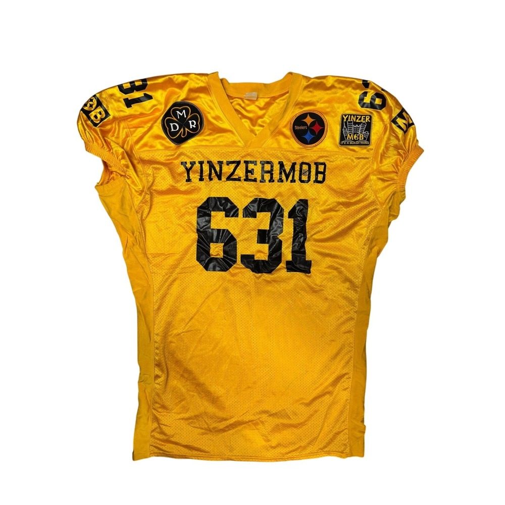 Pittsburgh Steelers Tailgate Yinzermob Section 631 Jersey A4 Yellow 2XL XXL